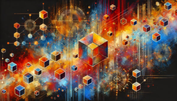 Blockchain-inspired imagery