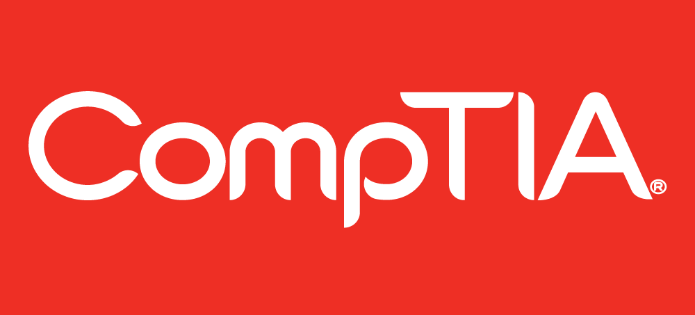 Red text "CompTIA" and registered trademark